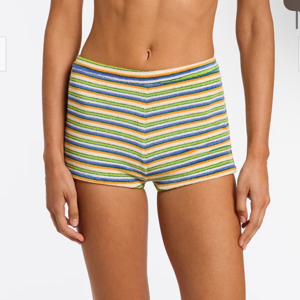 Triangl Swimwear Multicolor Striped Coverup Shorts